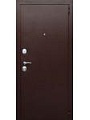 Дверь эконом: антивандальное, порошковое напыление, цвет Антик медь+ МДФ цвет Венге ЭК-2044